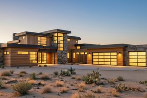 Architectural House Design - Modern Exterior - Front Elevation Plan #892-17