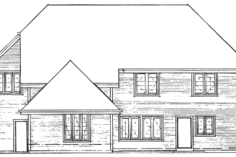 Dream House Plan - Exterior - Rear Elevation for Contemporary House Plan #320-791 - 3 bed, 2.5 bath