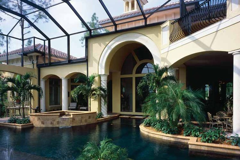 Dream House Plan - Exterior - Rear Elevation for Mediterranean House Plan #930-34 - 4 bed, 4.5 bath