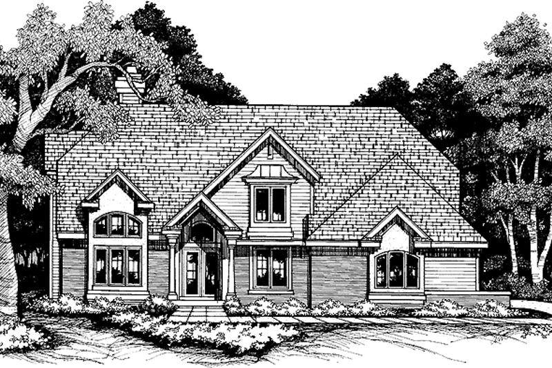Home Plan - European Exterior - Front Elevation Plan #320-515