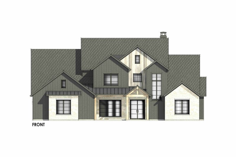 House Design - Exterior - Front Elevation 5 for Country House Plan #1096-17 - 4 bed, 4.5 bath