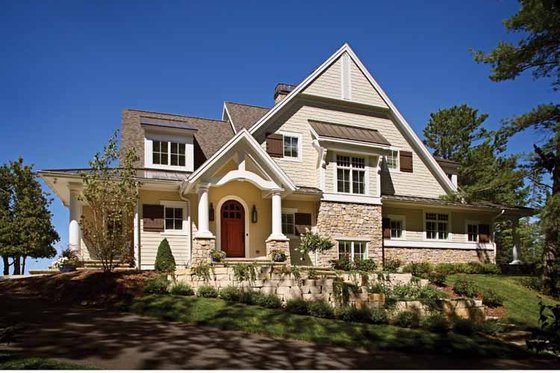 Exterior - Front Elevation 3 for Craftsman House Plan #928-176 - 5 bed, 4.5 bath