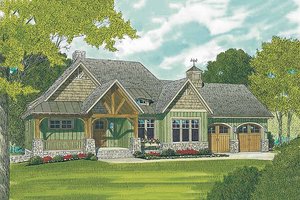 Craftsman style home, elevation