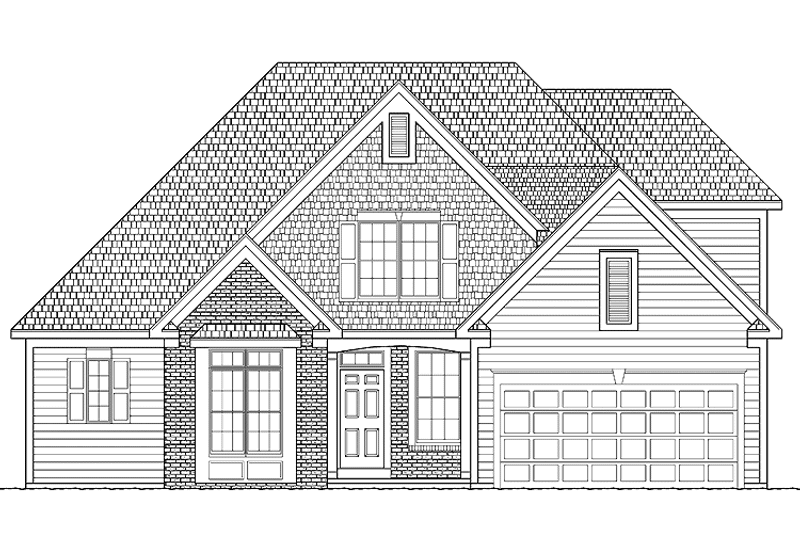 Home Plan - Exterior - Front Elevation 3 for Traditional House Plan #328-341 - 3 bed, 2.5 bath