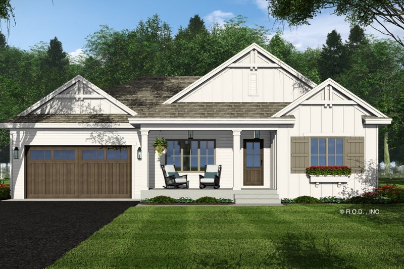 House Plan Design - Exterior - Front Elevation 4 for Farmhouse House Plan #51-1489 - 3 bed, 3 bath