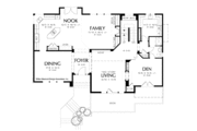 Prairie Style House Plan - 3 Beds 3 Baths 3423 Sq/Ft Plan #48-857 
