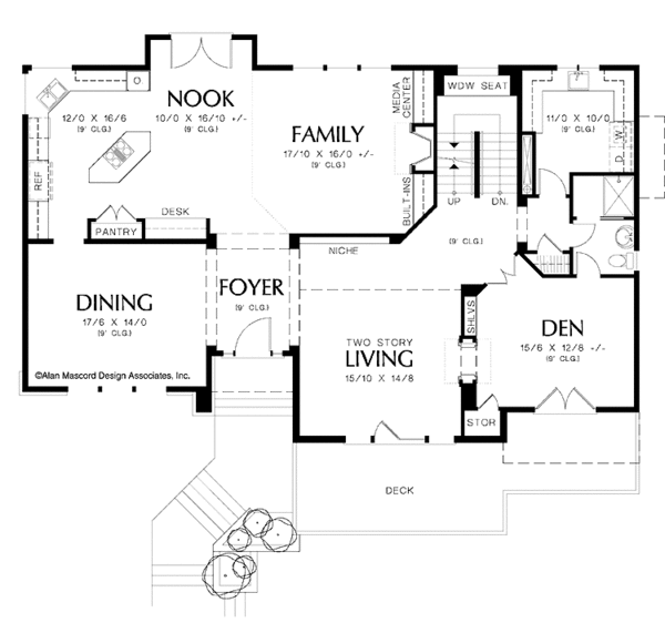 House Plan Design - Prairie Floor Plan - Main Floor Plan #48-857