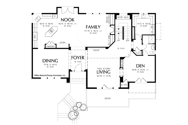 Home Plan - Floor Plan - Main Floor for Prairie House Plan #48-857 - 3 bed, 3 bath