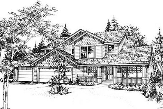 Exterior - Front Elevation for Traditional House Plan #78-125 - 4 bed, 2.5 bath