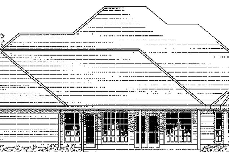Home Plan - Exterior - Rear Elevation for Country House Plan #472-169 - 4 bed, 3.5 bath