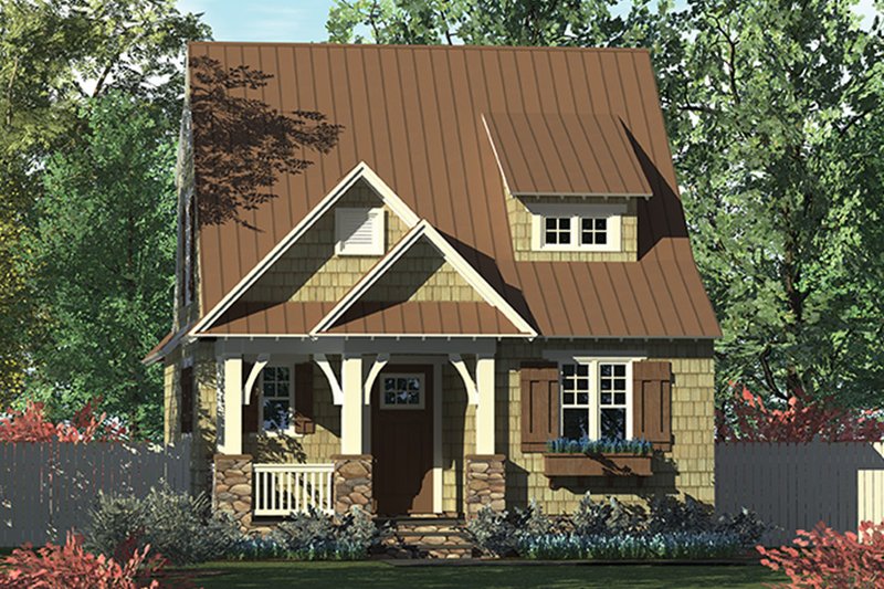Home Plan - Exterior - Front Elevation 3 for Craftsman House Plan #453-634 - 3 bed, 2.5 bath