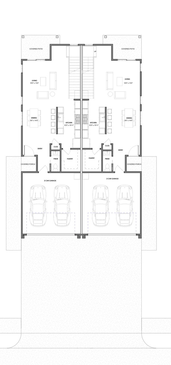 House Plan Design - Floor Plan - Main Floor for Modern House Plan #1129-35 - 6 bed, 7 bath