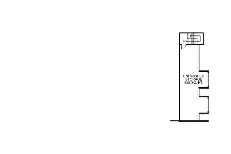 House Blueprint - Unfinished Attic Storage 