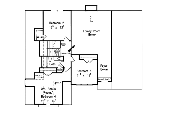 Floor Plan - Upper Floor for Traditional House Plan #927-557 - 4 bed, 2.5 bath