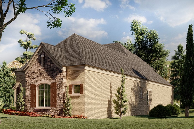 House Blueprint - Exterior - Other Elevation for European House Plan #923-202 - 3 bed, 2.5 bath