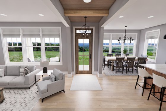 Interior - Entry for Traditional House Plan #51-1257 - 3 bed, 3.5 bath