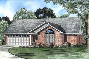 Traditional Exterior - Front Elevation Plan #17-1141