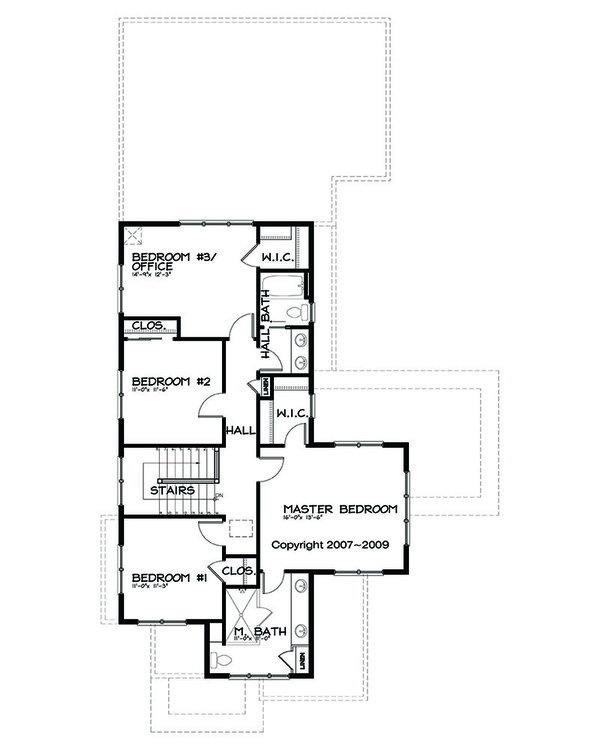 Prairie Floor Plan - Upper Floor Plan #434-2
