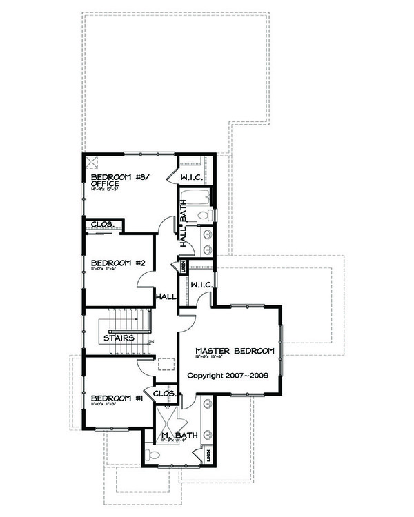 Home Plan - Prairie Floor Plan - Upper Floor Plan #434-2