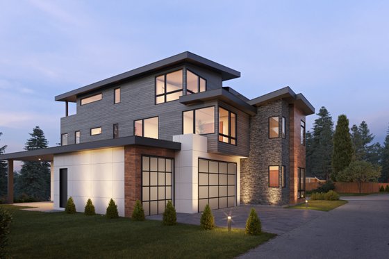 Exterior - Other Elevation for Contemporary House Plan #1066-261 - 5 bed, 5.5 bath