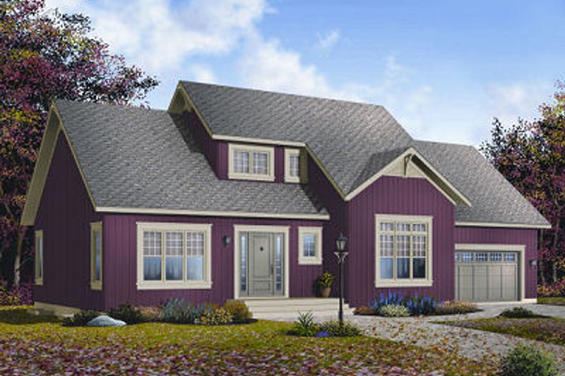 Home Plan - Country Exterior - Front Elevation Plan #23-726