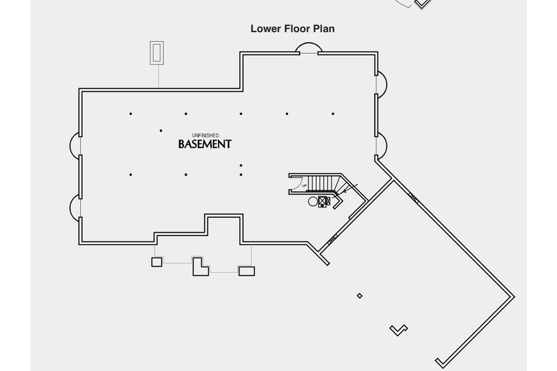 Architectural House Design - Floor Plan - Lower Floor for Craftsman House Plan #48-959 - 3 bed, 3.5 bath