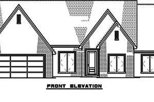Exterior - Front Elevation 3 for European House Plan #923-187 - 4 bed, 2.5 bath
