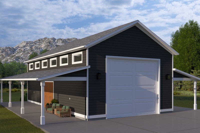 House Blueprint - Exterior - Front Elevation 3 for Traditional House Plan #1060-276, 0 bath