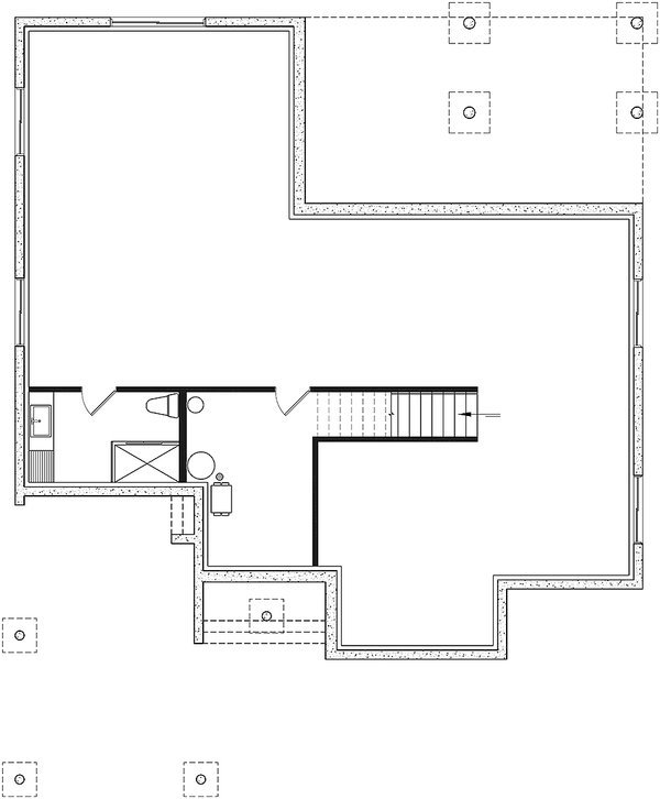 Modern Floor Plan - Lower Floor Plan #23-2780