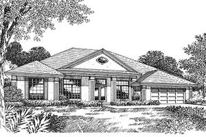 Modern Exterior - Front Elevation Plan #417-214