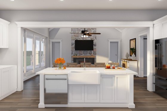 Interior - Kitchen 1 for Farmhouse House Plan #923-404 - 3 bed, 3.5 bath
