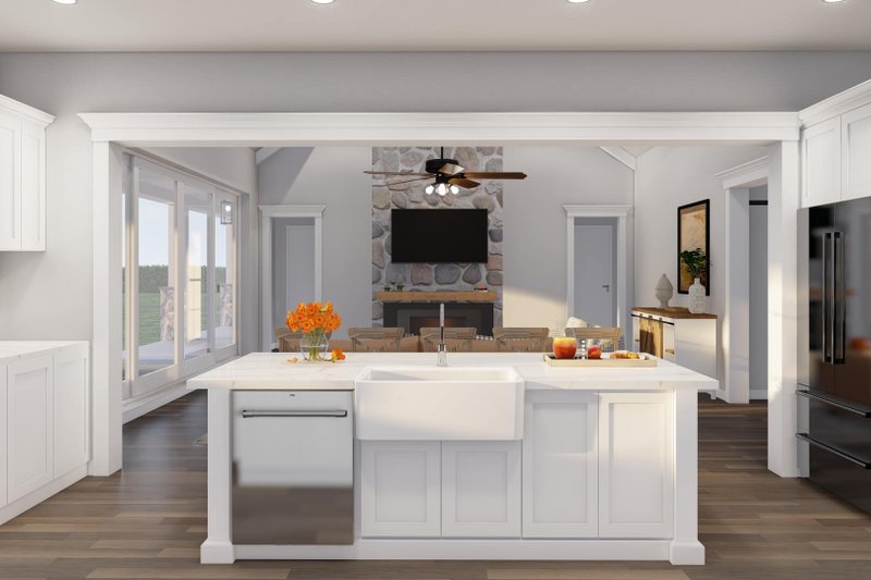 House Blueprint - Interior - Kitchen 1 for Farmhouse House Plan #923-404 - 3 bed, 3.5 bath