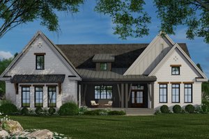 Farmhouse Exterior - Front Elevation Plan #51-1159
