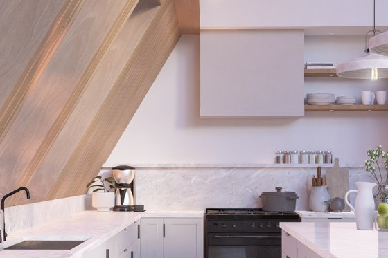 Interior - Kitchen 1 for Cabin House Plan #1114-7 - 3 bed, 2 bath