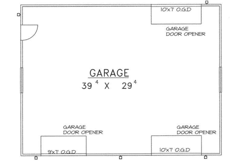 Home Plan - Floor Plan - Main Floor 1 for Traditional House Plan #117-368, 0 bath