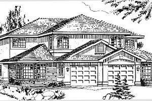 Traditional Exterior - Front Elevation Plan #18-239
