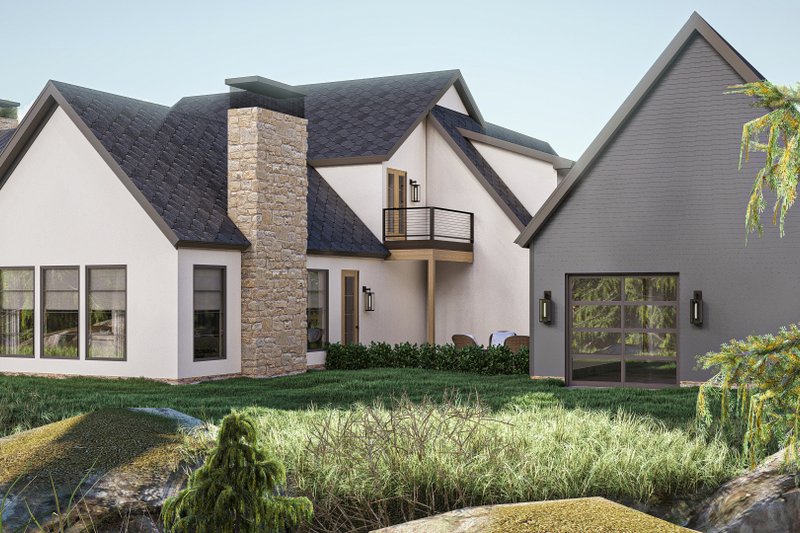 House Blueprint - Exterior - Other Elevation for Modern House Plan #455-464 - 5 bed, 4.5 bath