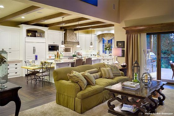 Great Room - 4000 square foot European home