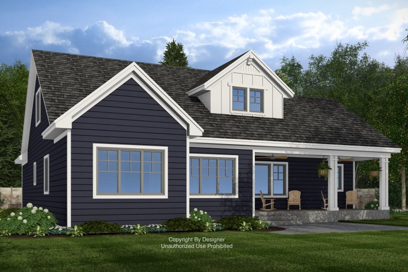 House Plan Design - Exterior - Rear Elevation 1 for Craftsman House Plan #51-1414 - 4 bed, 3.5 bath