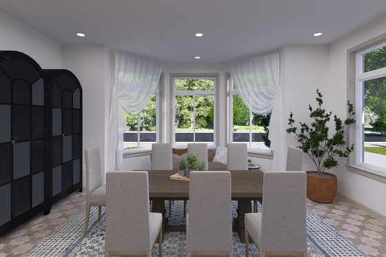 Interior - Dining Room 1 for Mediterranean House Plan #1060-255 - 3 bed, 2.5 bath