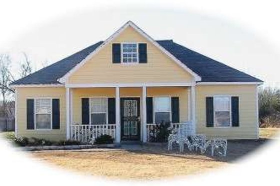Exterior - Front Elevation for Farmhouse House Plan #81-1373 - 3 bed, 2 bath