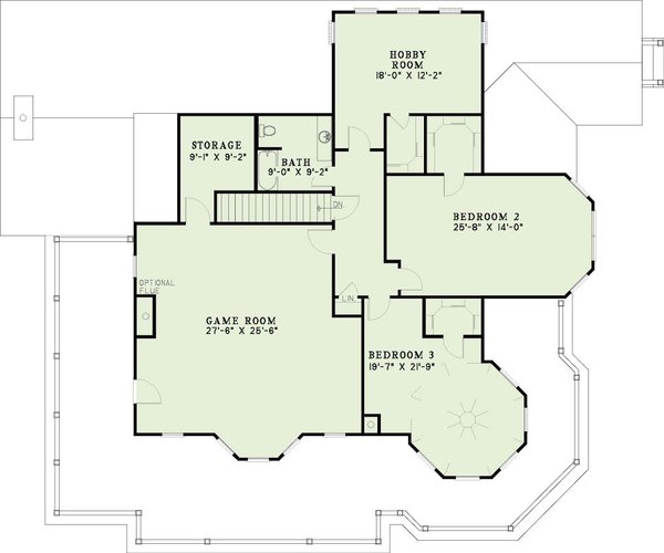 Southern Floor Plan - Upper Floor Plan #17-2042