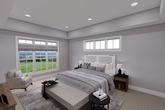 Interior - Master Bedroom for Farmhouse House Plan #51-1327 - 3 bed, 2.5 bath