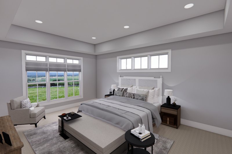 Home Plan - Interior - Master Bedroom for Farmhouse House Plan #51-1327 - 3 bed, 2.5 bath