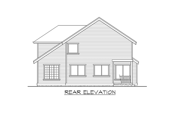 Exterior - Other Elevation 2 for Craftsman House Plan #132-126 - 4 bed, 2.5 bath