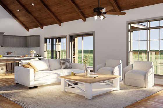 Interior - Family Room 1 for European House Plan #923-333 - 4 bed, 3 bath