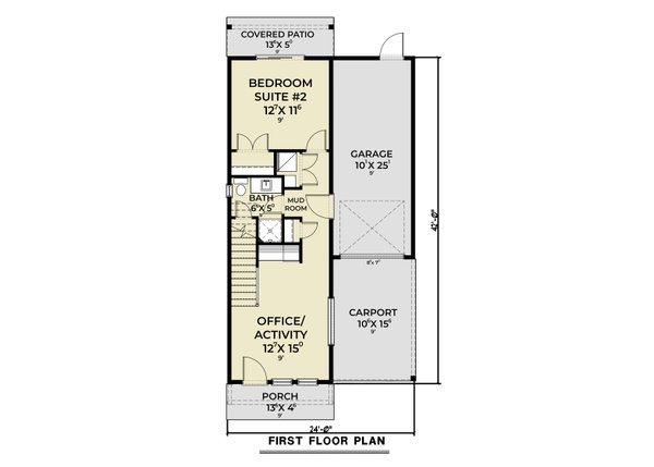 Architectural House Design - Contemporary Floor Plan - Main Floor Plan #1070-225