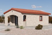 Adobe / Southwestern Style House Plan - 0 Beds 1 Baths 399 Sq/Ft Plan #1106-142 Exterior 