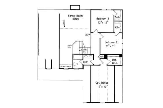 Floor Plan - Upper Floor for Colonial House Plan #927-799 - 3 bed, 2.5 bath