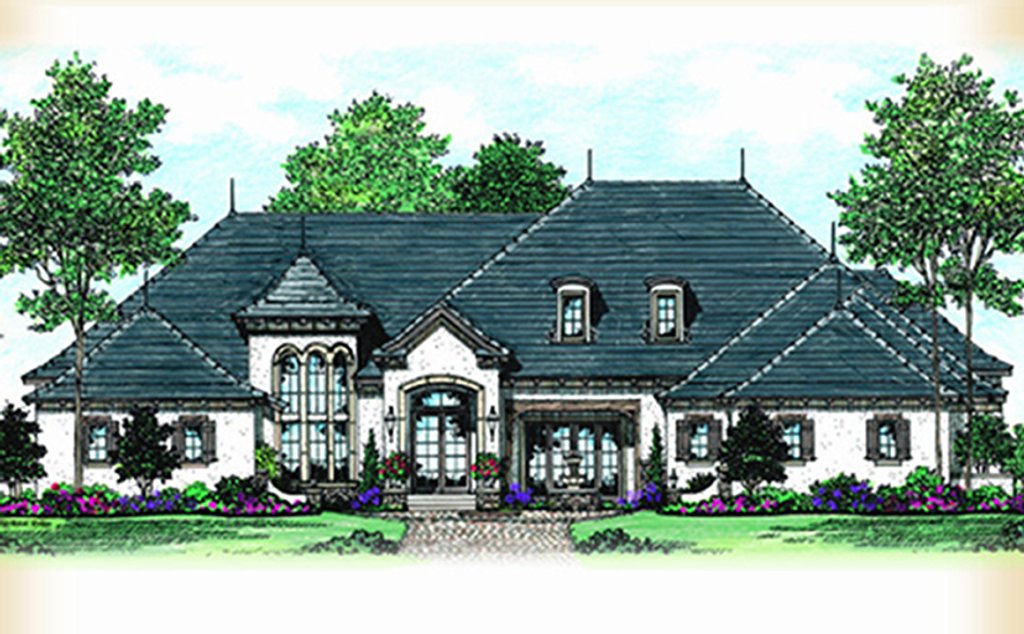 Beds 6 5 Baths 6389 Sq Ft Plan 417 816, Tudor House Plans With Front Porch